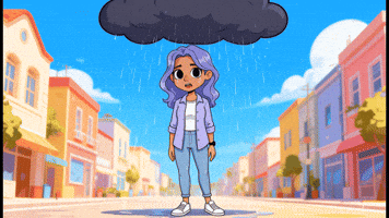 Raining Bad Luck GIF by Toefl iBT