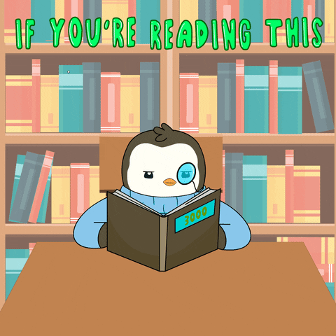 Reading Read GIF by Pudgy Penguins