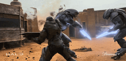 Master Chief Fight GIF by Paramount+