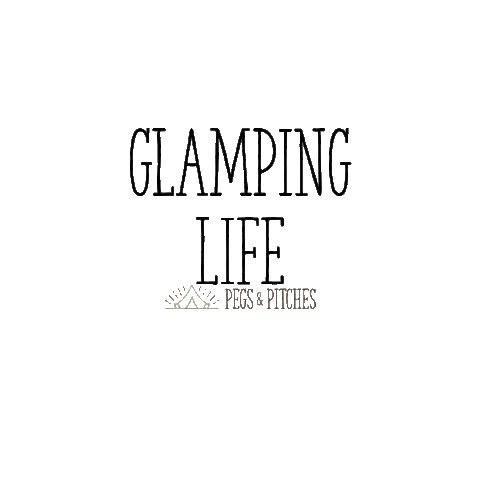 Pegs and Pitches Camping Sticker