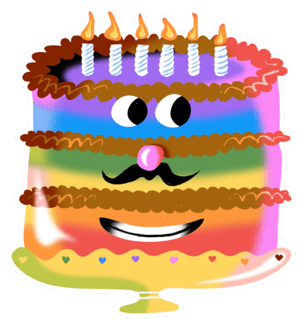 Celebrate Happy Birthday Sticker by jon hanlan