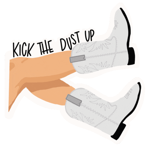 Kick The Dust Up Country Sticker For Ios Android Giphy