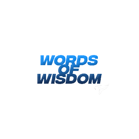 Words Of Wisdom Sticker by AROD
