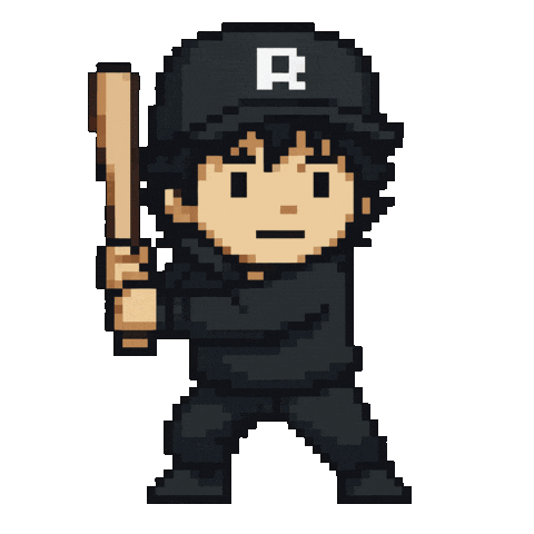 Baseball Rocket Sticker