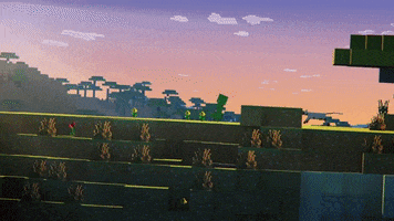 Video Games Falling GIF by Minecraft