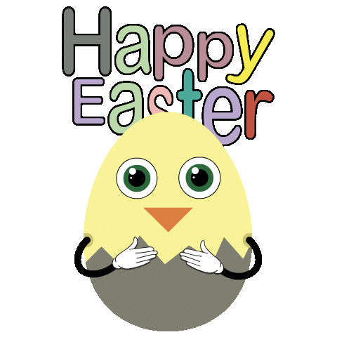 Happy Easter Sticker by Salvador Sanchez Artist