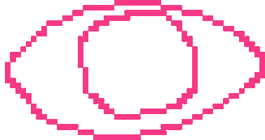 Pixel Pink Sticker by Lyli Feng