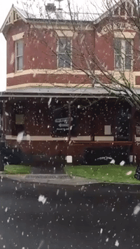 Snow Falls in Ballarat as Wintry Blast From Antarctica Affects Victoria