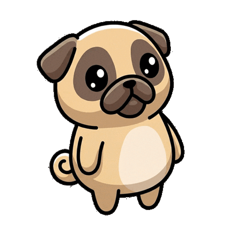 Dog Lol Sticker by Pugs
