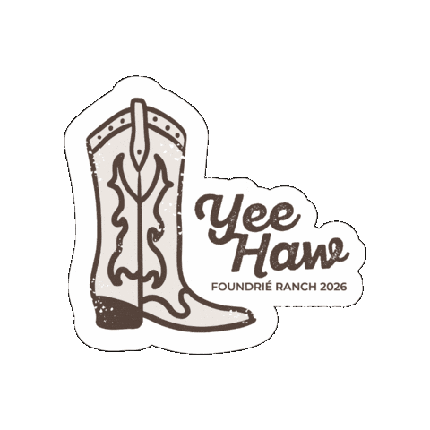 Yee Haw Cowboy Boot Sticker by facefoundrie