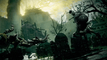 Kneel Bandai Namco GIF by BANDAI NAMCO Entertainment