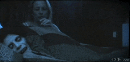 scary gif creepy sleeping gifs giphy bed zombie