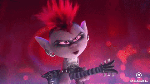 Guitar Trolls GIF by Regal - Find & Share on GIPHY