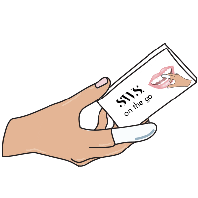 Sparkling White Smile Sticker