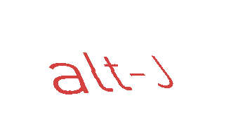 Alt-J Logo Sticker by Canvasback Music