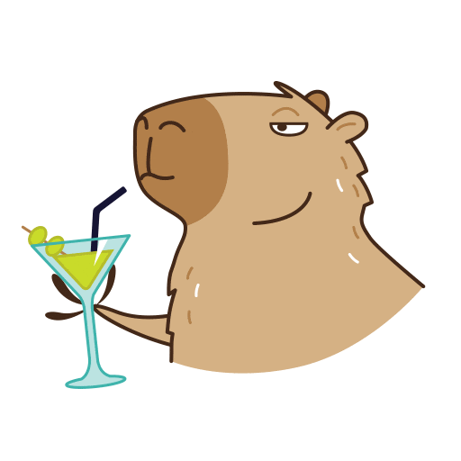 Chill Cocktail Sticker by Pikobara