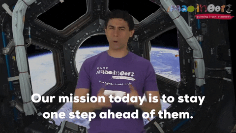 Our Mission Today Is To Stay One Step Ahead Of Them GIF - Find & Share on GIPHY