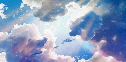 kotonoha no niwa clouds GIF