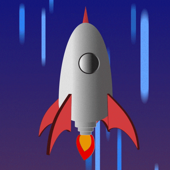 Flying To The Moon GIF by Ben Stillman - Flying To The Moon GIF by Ben Stillman