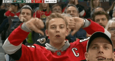 Ice Hockey Thumbs Down GIF by NHL