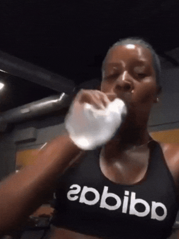 Tired Drinking Water GIF