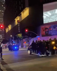 Police Say 'Violent and Destructive' Crowds in Los Angeles After Super Bowl