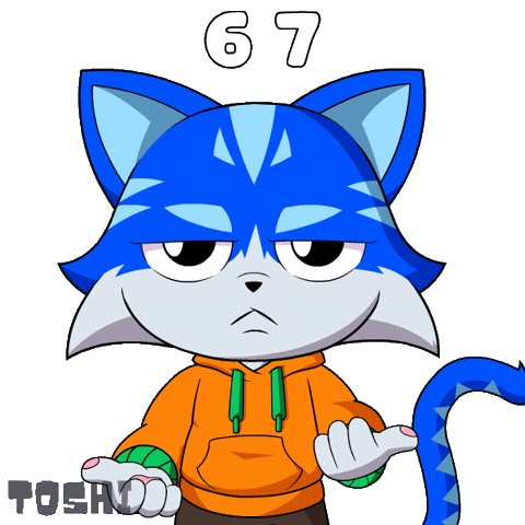 Confused Cat Sticker by Toshithecat