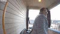 Icy Fall Caught on Doorbell Cam
