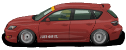 Car Racing Sticker by kneapolitan