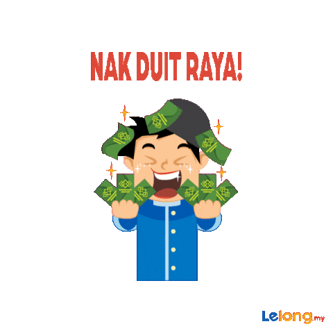 Hari Raya Money Sticker by Lelong Malaysia
