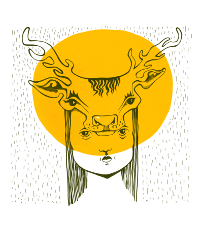 Deer Ego Sticker