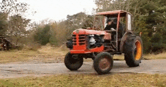 tractor meme gif
