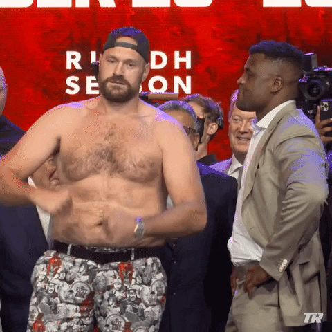 Flexing Tyson Fury GIF by Top Rank Boxing