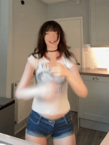 Beautiful Girl Flirting GIF