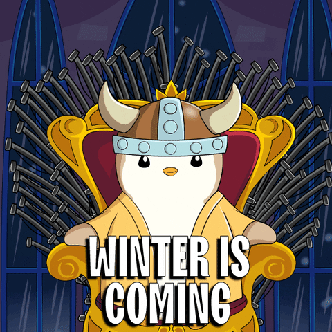 Freezing Game Of Thrones GIF by Pudgy Penguins