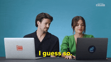I Guess So Lucy Hale GIF by BuzzFeed