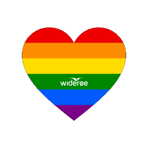 Love Is Love Heart Sticker by Widerøe