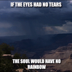 GrandCanyonTV rainbow cry tears lightning GIF