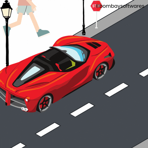 Driving Sports Car GIF by Bombay Softwares