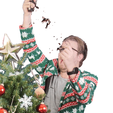 Decorating Christmas Tree Sticker by GamePointBingo