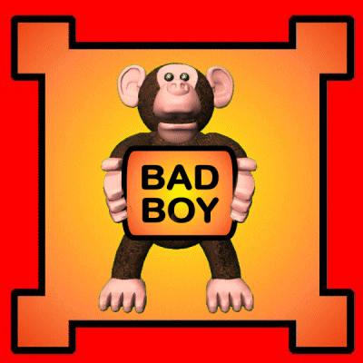 Bad Boy Monkey GIF