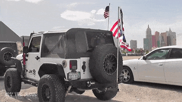 American Flag Jeep GIF by Off The Jacks