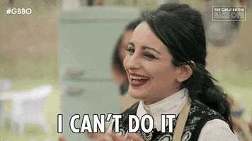 Cant Do It Bake Off GIF by The Great British Bake Off