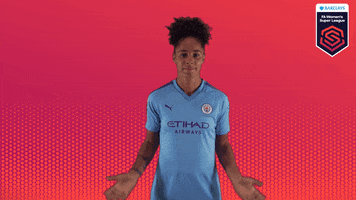 Manchester City Shrug GIF by Barclays FAWSL
