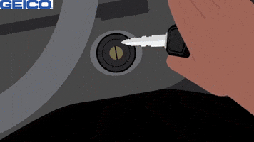 Turn On Car Keys GIF by GEICO