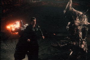 Superman Vs Steppenwolf Fight Justice League GIF