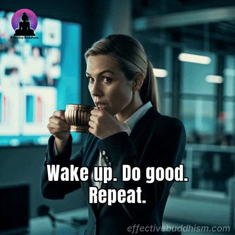 Wake Up Motivation GIF by Effective Buddhism