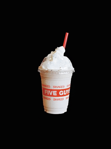 FiveGuys_ES guys five milkshake shakes GIF