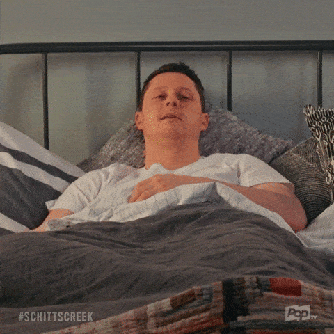 Good Morning Patrick Brewer GIF by Schitt's Creek - Find & Share on GIPHY