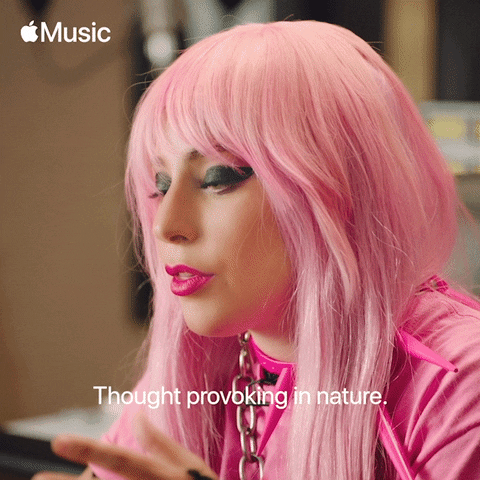 Serious Lady Gaga GIF by Apple Music